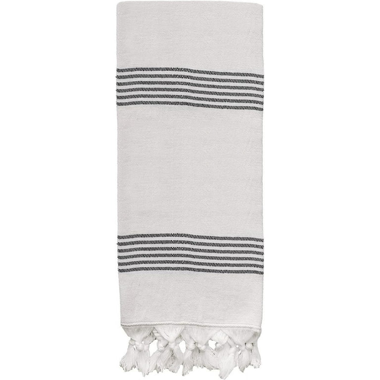 Cream and best sale black hand towels