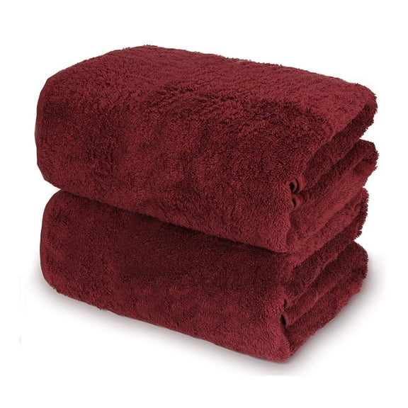 Turkish Cotton Bath Towels Cozival 2-Pack Turkish Cotton Bath Towels - 700 Gsm High Density, Ultra Absorbent & Soft, 35X70Cm Large Size for Spa, Gym, and Beach, High Gsm Bath Towels, Burgundy