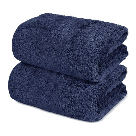 Turkish Cotton Bath Towels Set, Plush And Highly Absorbent Bath Sheets, Luxurious Soft And Durable Towels, Machine Washable, 2 Bath Towels