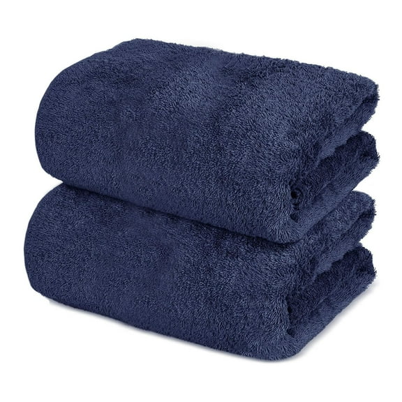 Turkish Cotton Bath Towels Set, Plush And Highly Absorbent Bath Sheets, Luxurious Soft And Durable Towels, Machine Washable, 2 Bath Towels