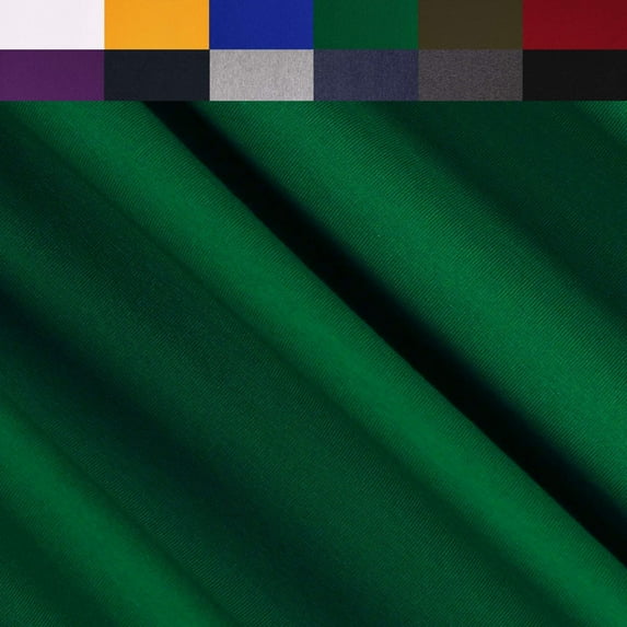 FabricLA Turkish Cotton Spandex Jersey Knit Fabric 190 GSM - 60" Inches Wide & Stretch Upto 2" Inches - Use Our 4 Way Stretch Fabric for Leggings, Active Wear, Tops, T-Shirts - Kelly Green, 5 Yards