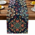 thumbnail image 1 of Turkish Flower Table Runner, Vintage Abstract Kitchen Table Runners Dress Scarves for Table Decorations Party/Restaurant/Indoor Outdoor Use, 13x108in, 1 of 9
