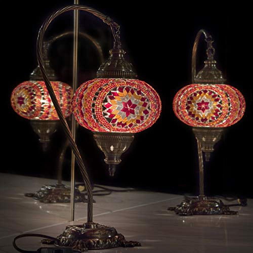 Turkish Lamp Tiffany Lamp Mosaic Stained Glass Boho Moroccan