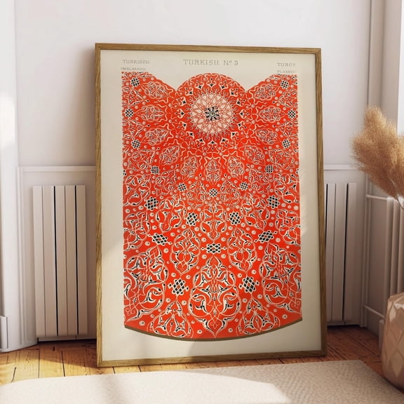 Turkish Pattern Poster Owen Jones Abstract Wall Art Boho Art Style Print Living Room Wall Art Decor Mid Century Modern Art UNFRAMED PAPER POSTER, Home Decor, Vintage Gift, Living Room Dercor
