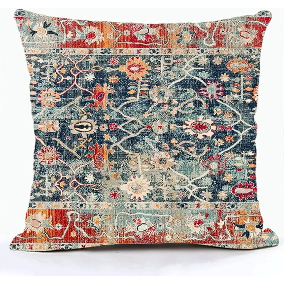 Turkish Persian Style Pillow Covers Without Insert 20''x20'' Pillow Case for Home Decorative Cushion Cover Men Women Boy Girl Room Cushion Cover for Home