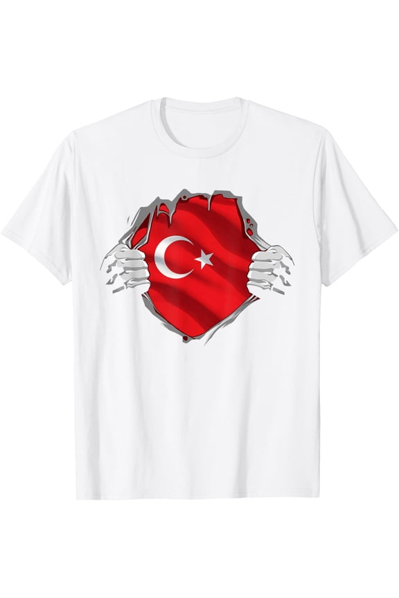 Turkish Roots Turkish Flag Turkey Turkiye Citizen Heritage T-ShirtMen's and women's pure cotton short-sleeved shirts