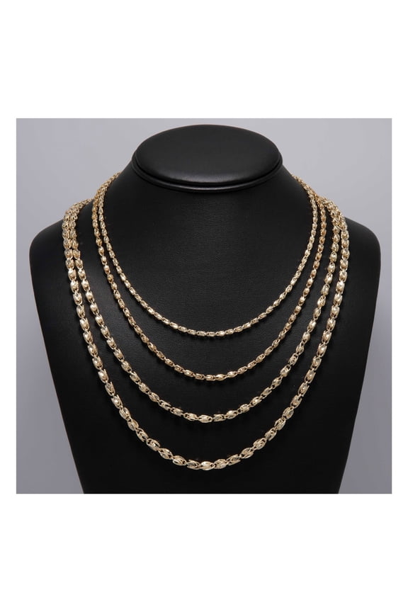 Turkish Rope Chain Necklace Unisex Adult 10K Yellow Gold, 24.91 Gr – Goldum NYC