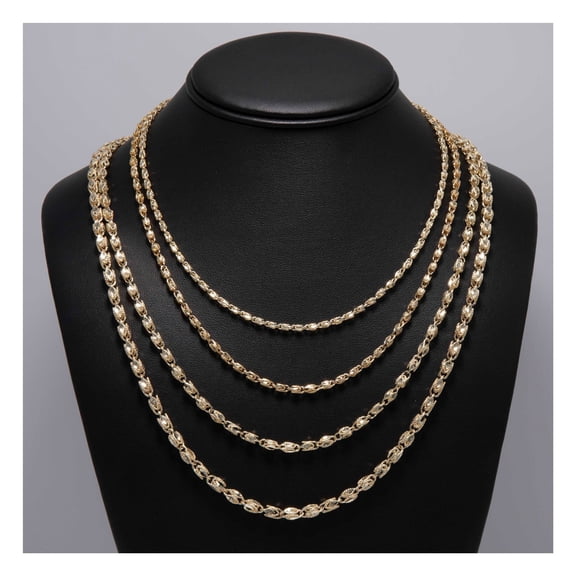 Turkish Rope Chain Necklace Unisex Adult 10K Yellow Gold, 24.91 Gr – Goldum NYC