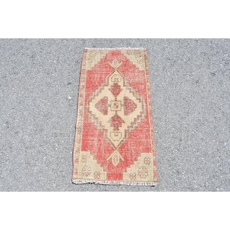 Turkish Rug, 1.6x3 ft, Small Rug, Vintage Rug, Floor Rug, High Quality, Entry Rug, Oriental Rug, Bath Rug, Anatolian Rug, Door Mat, 5047