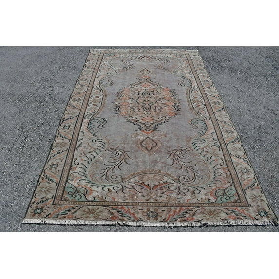 Turkish Rug, 5.3x8.7 ft,Vintage Rug, Large Rug, Area Rug, Salon Rug, Wool Rugs, Oriental Rug,Organic Rug, Handmade Rug, Anatolian Rug, 5487