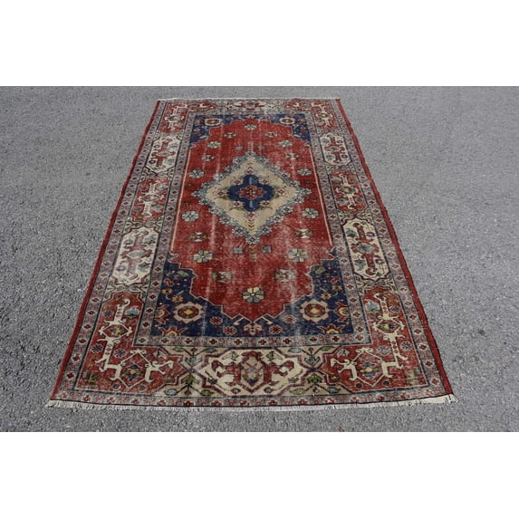 Turkish Rug, Anatolian Rug, Vintage Rugs, 4.5x6.7 ft Area Rugs, Colorful Rug