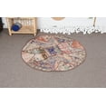 thumbnail image 1 of Turkish Rug, Bedroom Rugs, Home Decor Rug, 3.4x3.4 ft Small Rug, Vintage Rug, 1 of 9