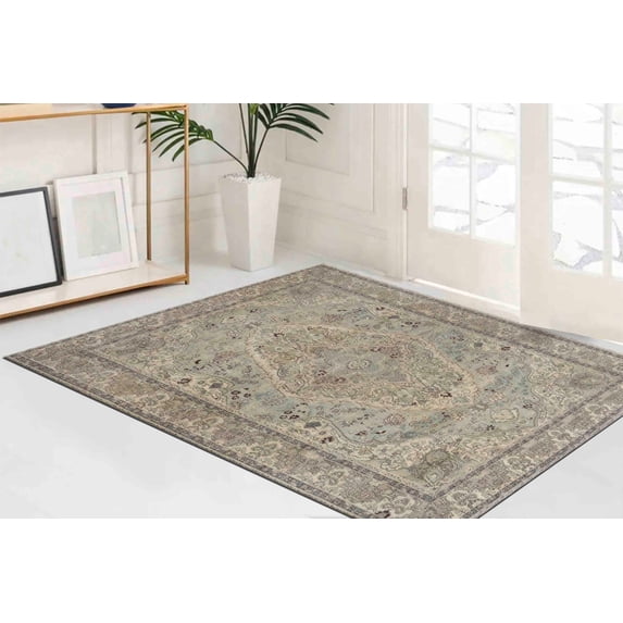 Turkish Rug, Bohemian Rug, Green Rug, Pattern Rug, Thin Rug, Cute Rug, Office Decor Rug, Easy to Clean Rugs, Antique Decor Rugs, Custom Rug, 2.6'x5' - 80x150 cm
