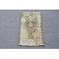 thumbnail image 1 of Turkish Rug, Vintage Rug, Small Rug, Home Decor Carpet, 18x29 inches Green Rug, Bohemian Bedroom Rugs, Organic Entry Rug, 12237, 1 of 10