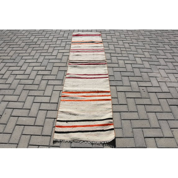 Turkish Rugs, 2x7.9 ft Runner Rugs, Stair Rug, Kilim, Oushak Rugs, Antique Rug