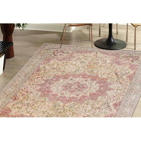 Turkish Rugs, Chenille Printed Design Rugs, Office Decor Rug, Beige Rug, Home Decor, Custom Rug, Gift Rugs, Accent Rug, Dining Room Rug, Large Rug, 2'x3' - 60x90 cm