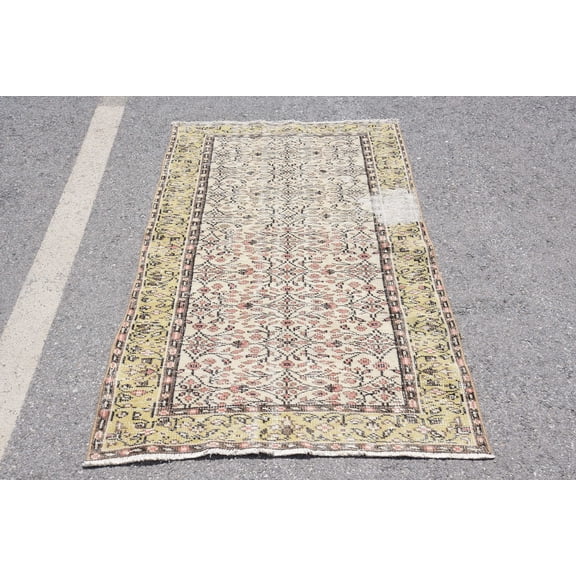 Turkish Rugs, Vintage Rugs, Moroccan Rugs, 3.6x6.4 ft Accent Rugs, Floor Rug
