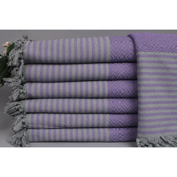 Turkish Throw Blanket, Wholesale Blankets, Purple Blanket, Diamond Blanket, 79x103 Inches Wedding Gift Blanket, Decorative Blanket,