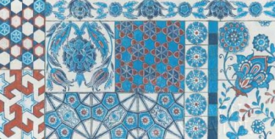 Turkish Tiles Canvas Art - Kathrine Lovell (10 x 20)