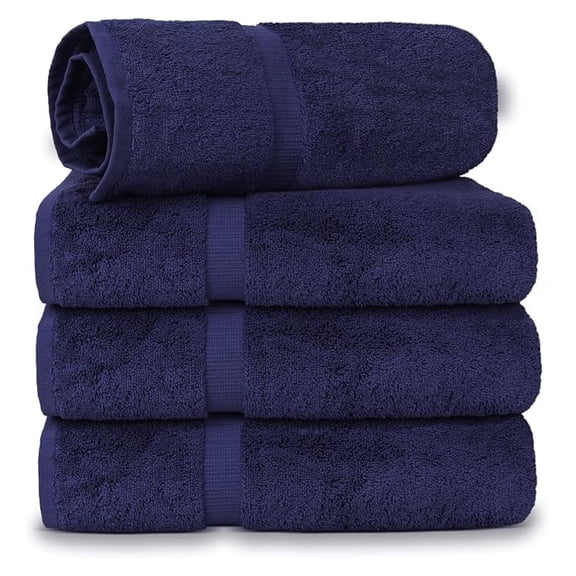 Turkish Towels 4-Piece Set - 100% Cotton Bath Towels - 27x54 Inches - Luxury Hotel Quality - Super Soft & Absorbent - Turquoise