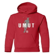 Turkiye Soccer Tribute 2024 - Air Umut Inspired Youth Hooded Sweatshirt (Red, Youth Small)