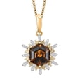thumbnail image 1 of Turkizite Yellow Diamond 3.25 ctw Pendant Necklace 10K Yellow Gold 20", 1 of 1