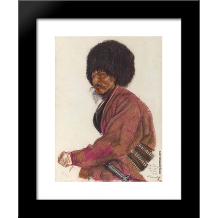 Turkmen. Khairat 20x24 Framed Art Print by Alexandre Jacovleff