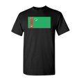 thumbnail image 1 of Turkmenistan Country Flag Adult DT T-Shirt Tee, 1 of 2
