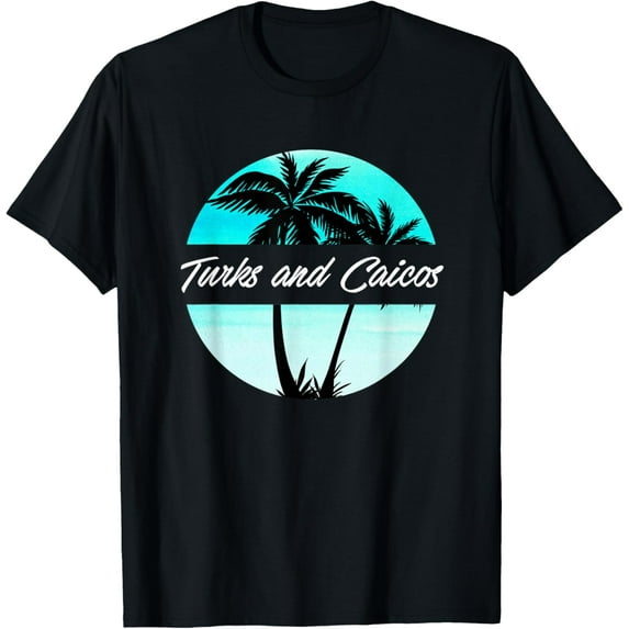 Turks & Caicos Caribbean Palm Trees Souvenir T-Shirt