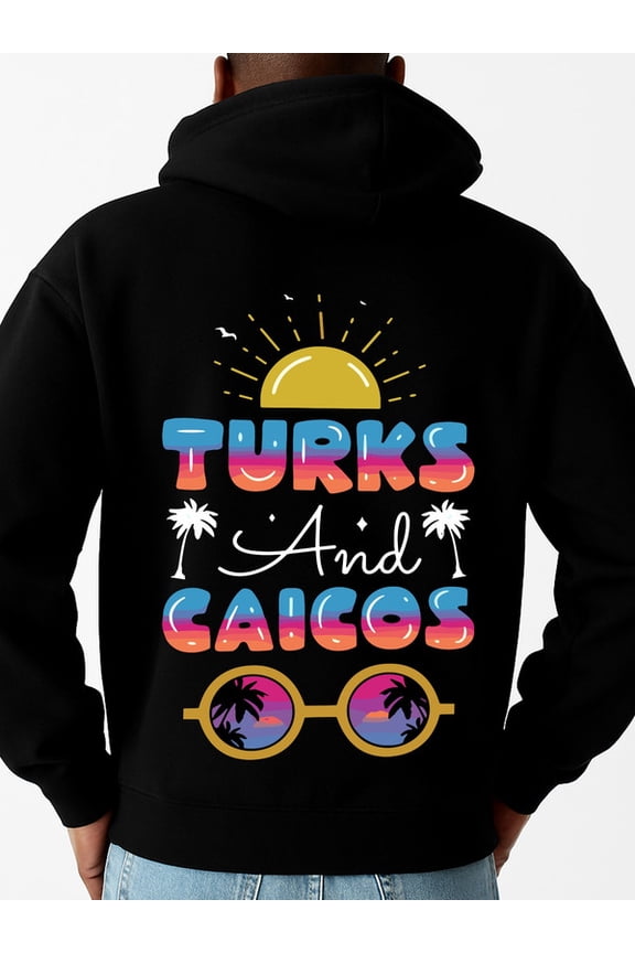 Turks & Caicos Sun sweatshirt men regular fit black sutumn clothes hoodies vintage Original Unisex Shirt Cotton tshirts
