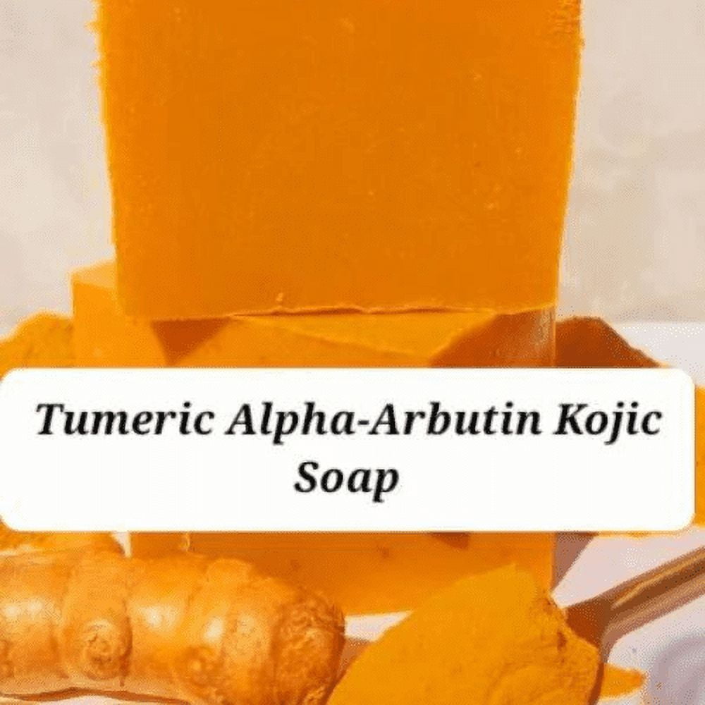 Turmeric Alpha Arbutin Kojic Soap Made in USA Face Body Inner thigh