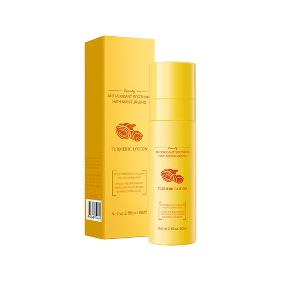 Turmeric Antioxidant Soothing Facial Toner, Calming Anti Redness Mist, Hydrating Clarifying Lotion for Sensitive Acne Prone Skin, 80ml Bottle for Daily Refresh