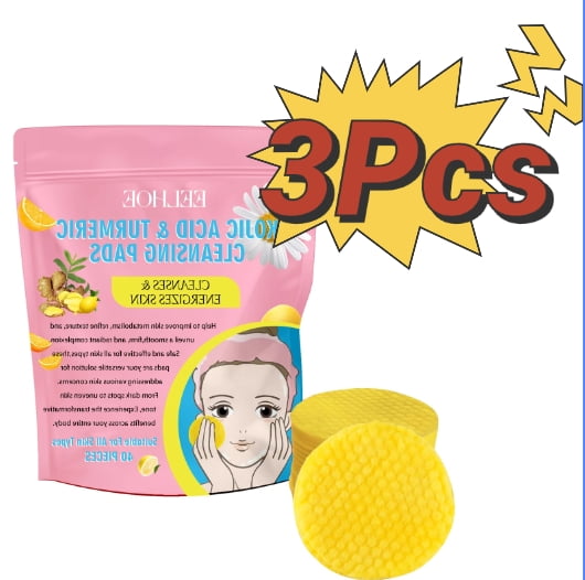 Turmeric Cleansing Pads,Kojic Acid and Turmeric Cleansing Pads for Face ...