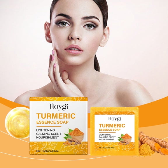 Turmeric Cleansing Soap Gentle Cleansing and Moisturizing Hydrating Body Skin Fine and Clean Cleansing Soap