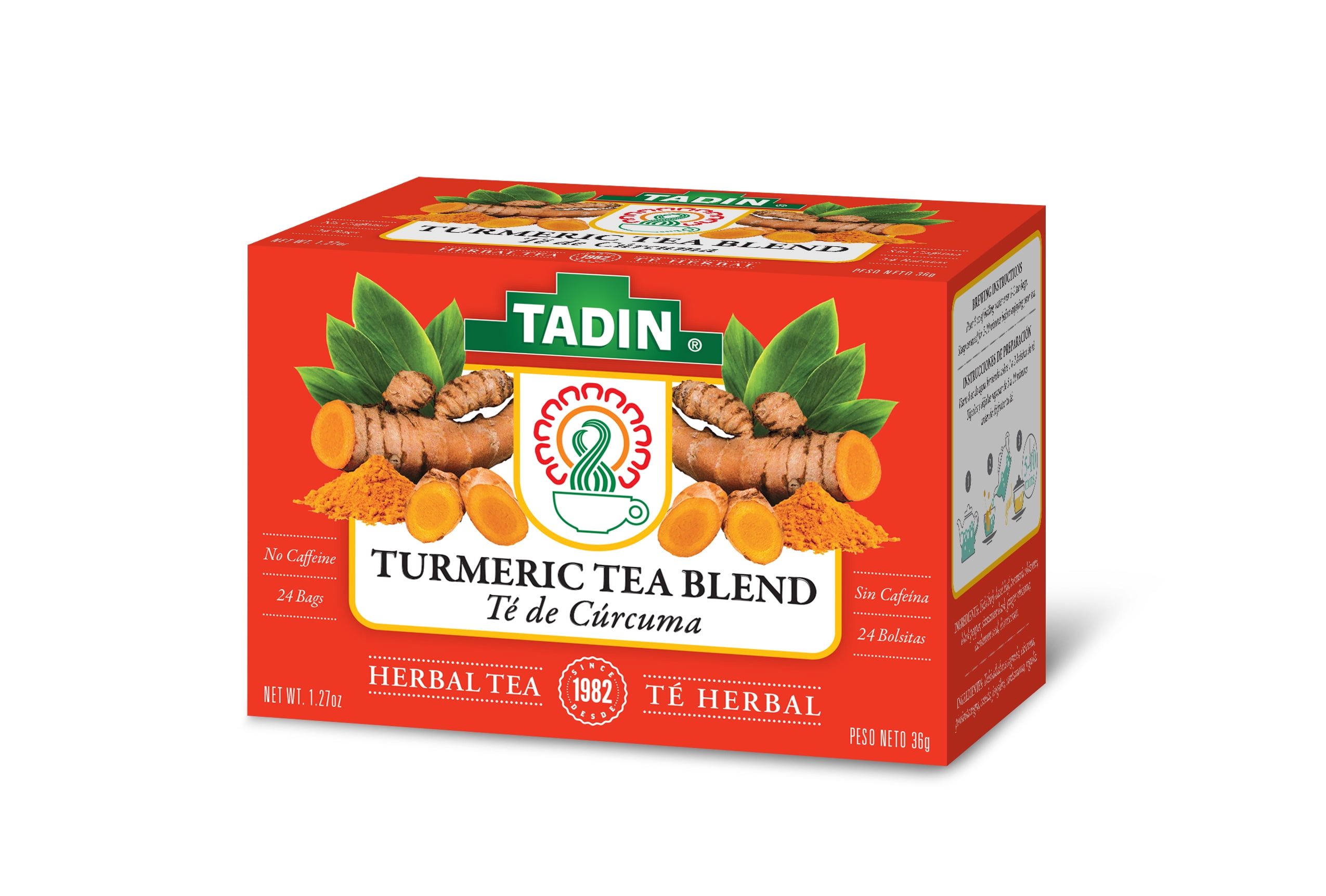 Tadin Turmeric Tea Blend. Energy, Immune Boost, Digestive Aid