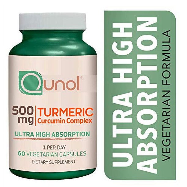 Turmeric Curcumin 500mg Vegetarian Capsules, Qunol Ultra High