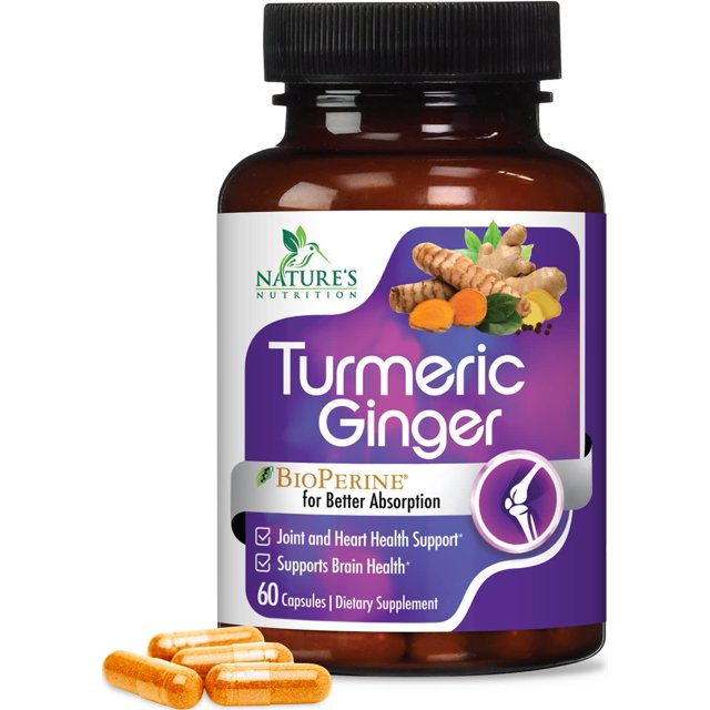 Turmeric Curcumin with BioPerine & Ginger 95 Standardized Curcuminoids