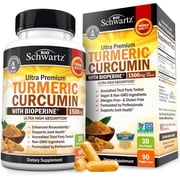 BioSchwartz 1500mg Turmeric Curcumin with BioPerine Black Pepper, 90 Capsules