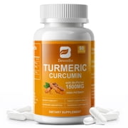 Turmeric Curcumin Capsules,1500mg with Black Pepper High Absorption,Joint Support Herbal Supplement