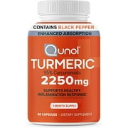 Turmeric Curcumin + Black Pepper, 2250mg Turmeric Extract, Extra Strength, 90 Vegetarian Capsules