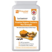 Turmeric Curcumin, Ginger with Black Pepper 670mg - 120 Vegan & Vegetarian Capsules | Turmeric Capsules High Strength - UK Made by Prowise Healthcare