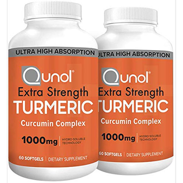 Turmeric Curcumin Softgels, Qunol with Ultra High Absorption 1000mg