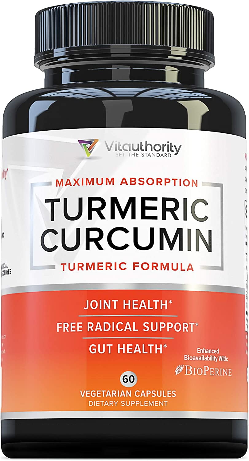 Turmeric Curcumin Supplement All Natural Turmeric Capsules with