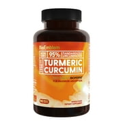 Turmeric Curcumin Supplement with BioPerine | Joint Support & Heart Health | With Organic Turmeric Powder & 95% Curcuminoids Extract | California Made, Non-GMO, 30-Day Supply