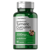 Turmeric Curcumin with Bioperine 2000 mg | 90 Capsules | Non-GMO, Gluten Free | By Horbaach