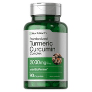 Turmeric Curcumin with Bioperine 2000 mg | 90 Capsules for Men and Women | by Horbaach