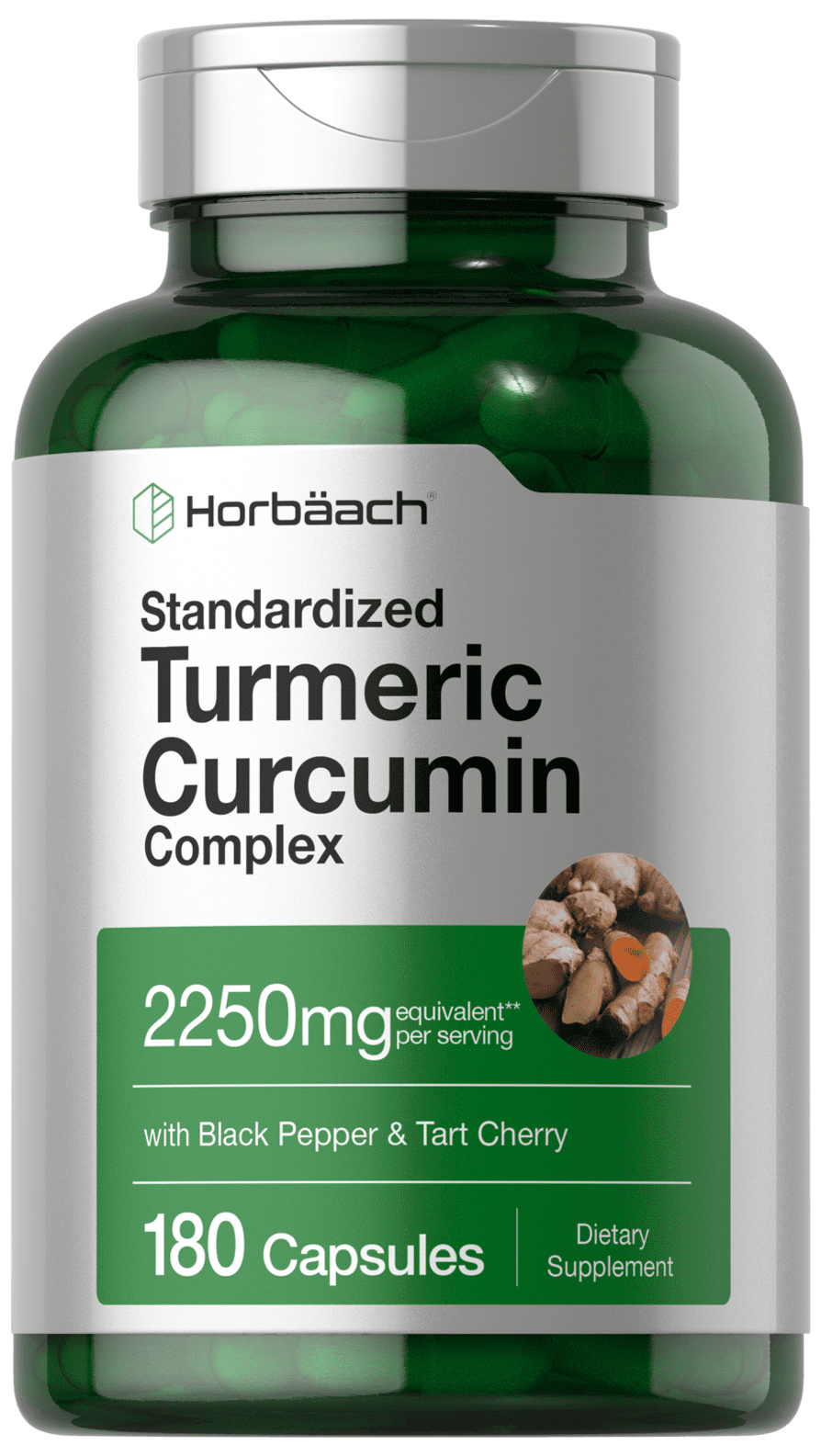Turmeric Curcumin With Black Pepper 2250mg 180 Capsules With Bioperine And Tart Cherry By