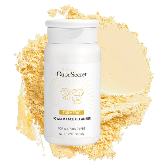 Turmeric Enzyme Powder Face Cleanser | Gentle Exfoliating & Brightening | For All Skin Types, 50g
