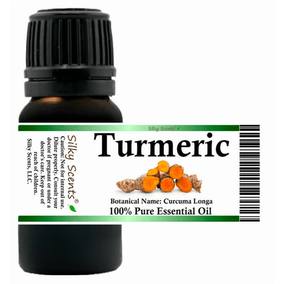 Turmeric Essential Oil 5 ml (1/6 fl oz) - 100% Pure and Natural by Silky Scents