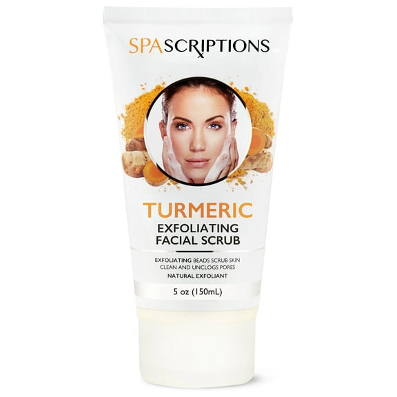 Turmeric Exfoliating Facial Scrub with Natural Exfoliant - 5 Oz